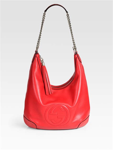 gucci soho hobo chain|Gucci guccissima hobo bag.